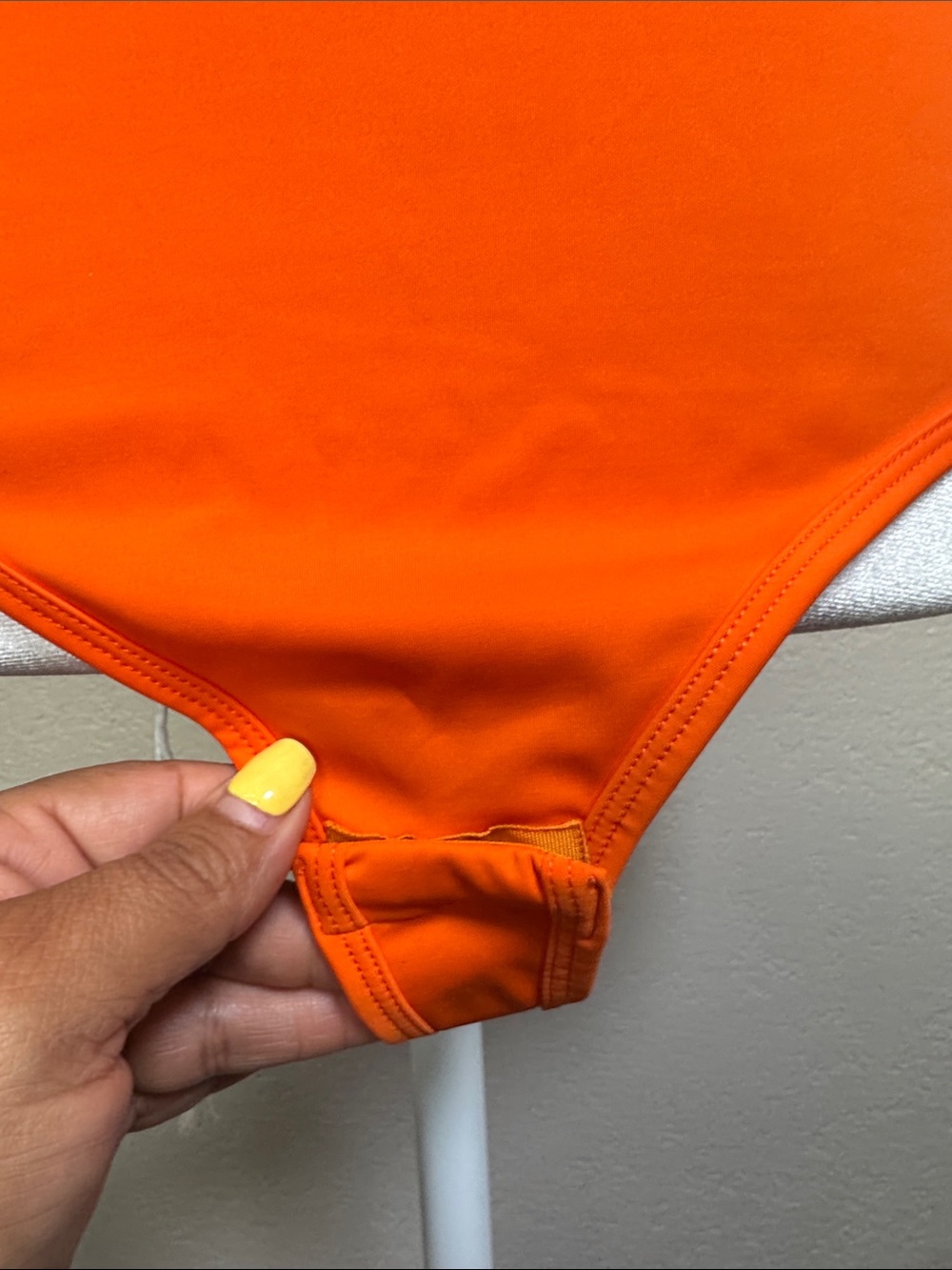 Popilush Orange Scoop Neck Bodysuit - Picture 4 of 9